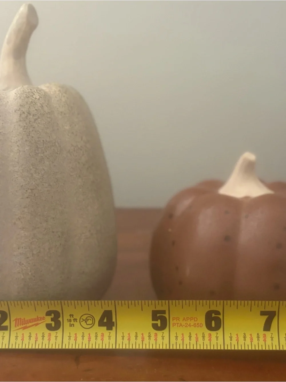 Set of 2 threshold ceramic pumpkins autum decor Thanksgiving cottagecore
